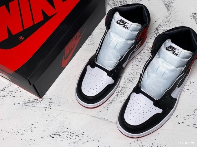 Rep Onekick CD0461-016 High Toe Air Jordan Satin Retro 1 Black 0729